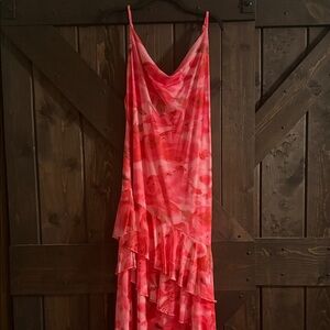 Vibrant Pink Asymmetrical Dress